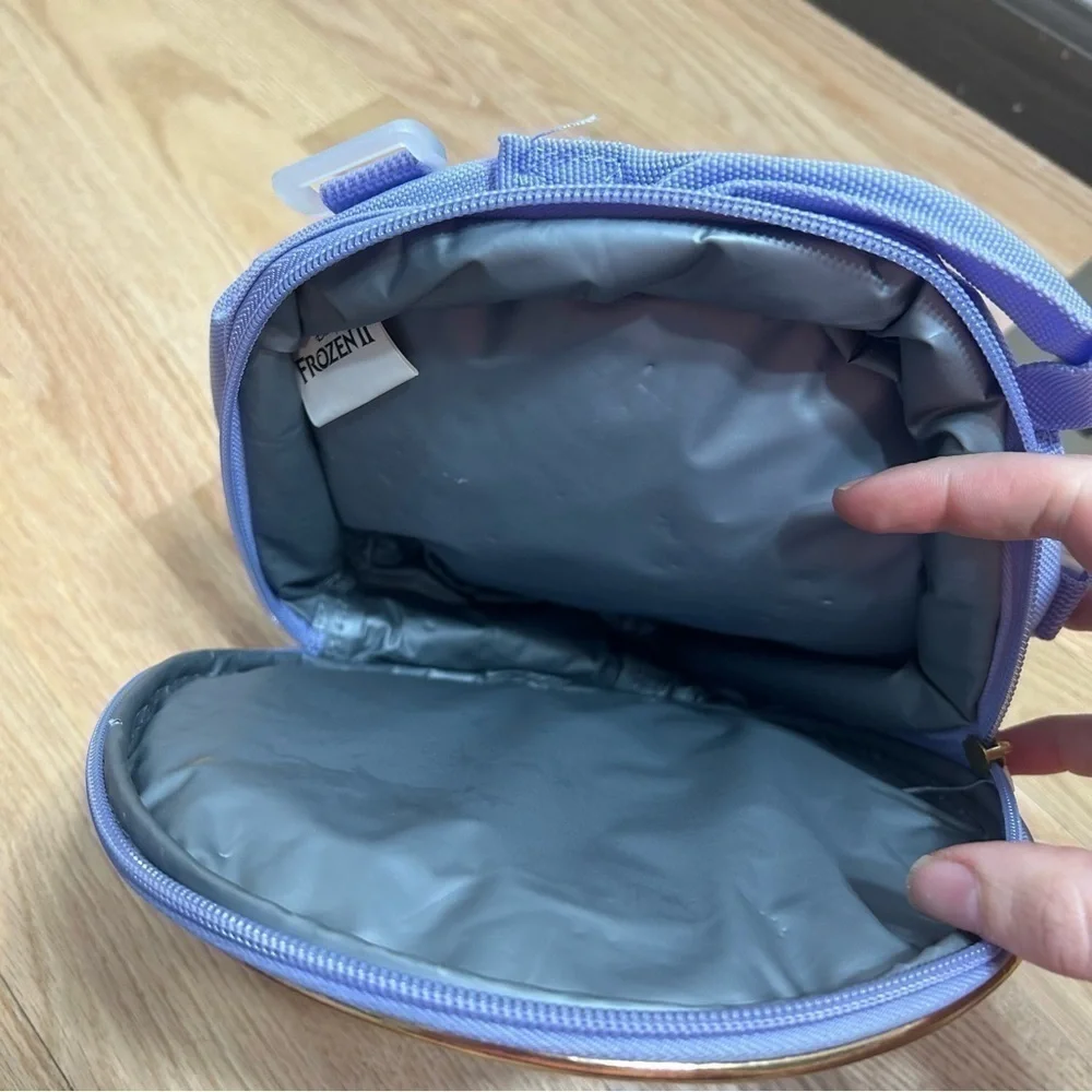 Frozen Lunch Can Cooler Bag Disney Elsa Blue Full Zip